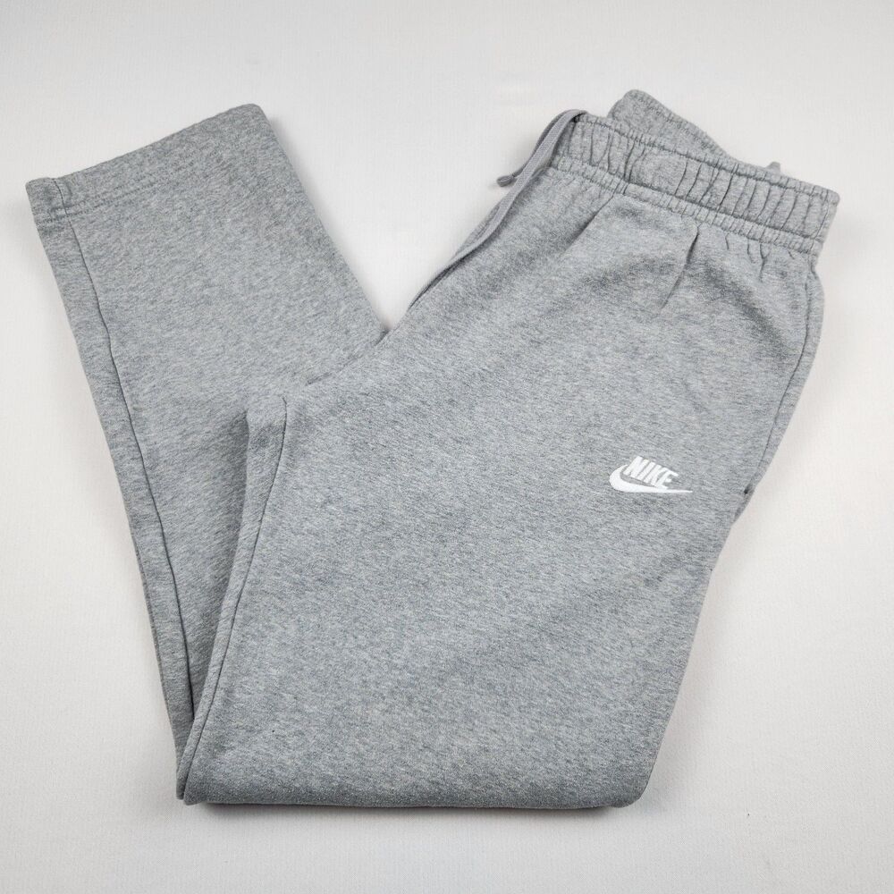 Nike Sportswear Club Fleece Joggers Mens M Gray Pockets Drawstring Casual Lounge